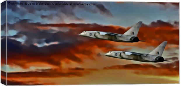 TSR2 at sunset (Digital Art) Canvas Print by John Wain