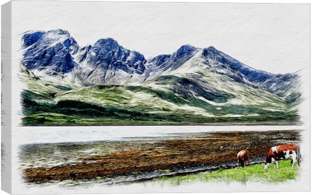 Outdoor mountain Canvas Print by jim scotland fine art