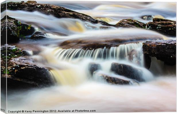 Flowing Water Canvas Print by Kerry Pennington