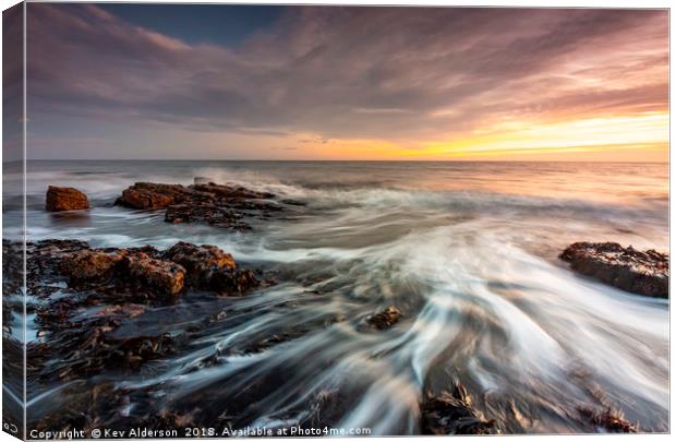 Ebb and Flow Canvas Print by Kev Alderson