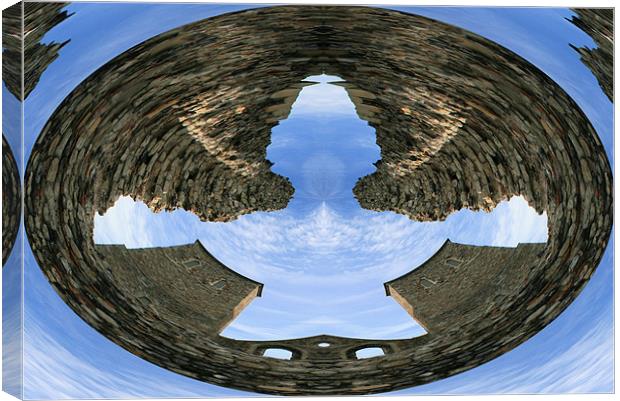 Reculver Castle abstract Canvas Print by Ruth Hallam