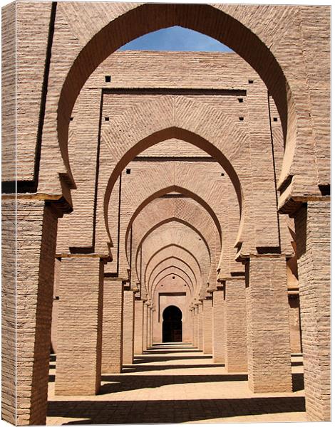 Arches in a mosque Canvas Print by Ruth Hallam