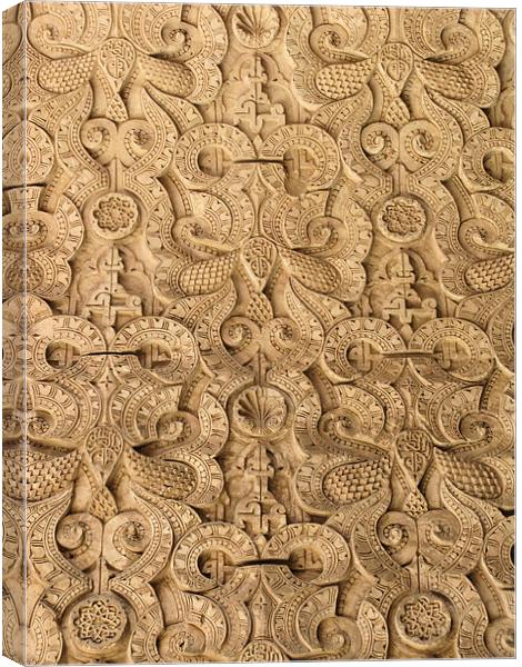Stone carving Canvas Print by Ruth Hallam