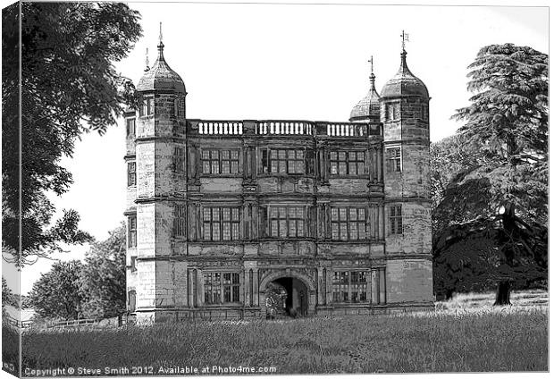 Tixall Hall Gatehouse Canvas Print by Steve Smith