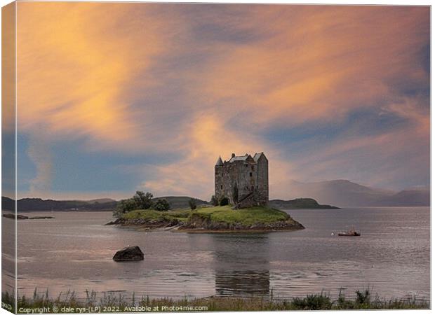 STALKER CASTLE argyll and bute Canvas Print by dale rys (LP)