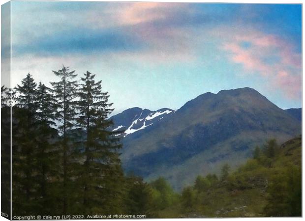 5 SISTERS -kintail-scotland     Canvas Print by dale rys (LP)