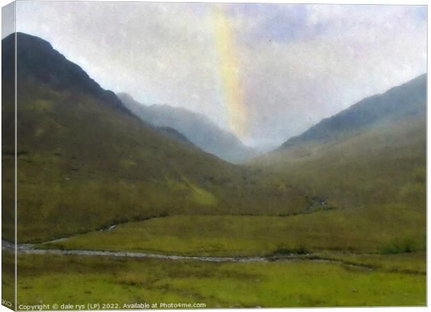 WHERE'S MY POT OF GOLD?  5 SISTERS -kintail-scotla Canvas Print by dale rys (LP)