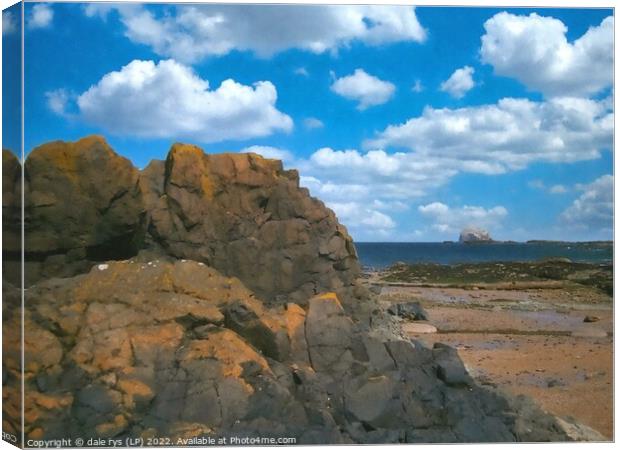 NORTH BERWICK ROCKS   Canvas Print by dale rys (LP)