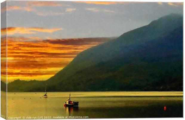 loch linnhe fort william Canvas Print by dale rys (LP)