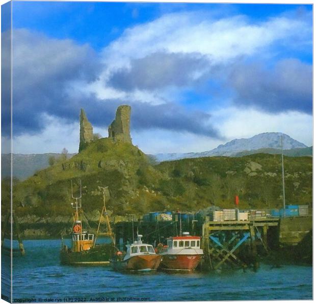 ruins of Caisteal Maol  Canvas Print by dale rys (LP)