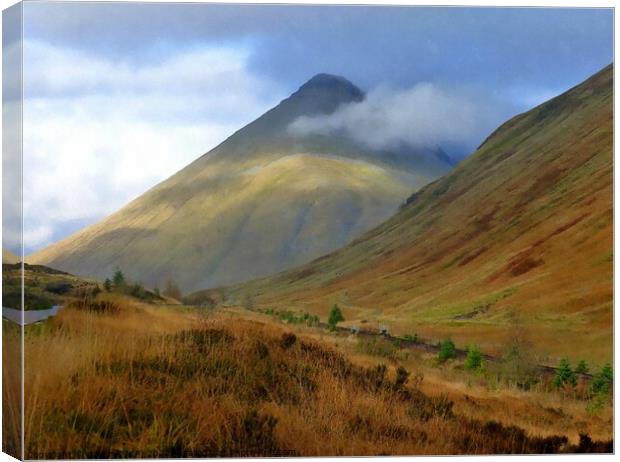 entering bridge of orchy Canvas Print by dale rys (LP)