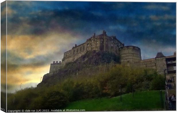 Edinburgh castle   Canvas Print by dale rys (LP)