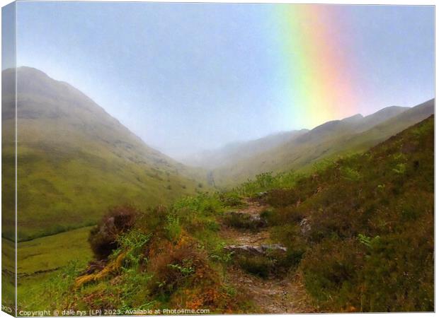 highland rainbow - WILD HIGHLANDS / 5 SISTERS -kin Canvas Print by dale rys (LP)
