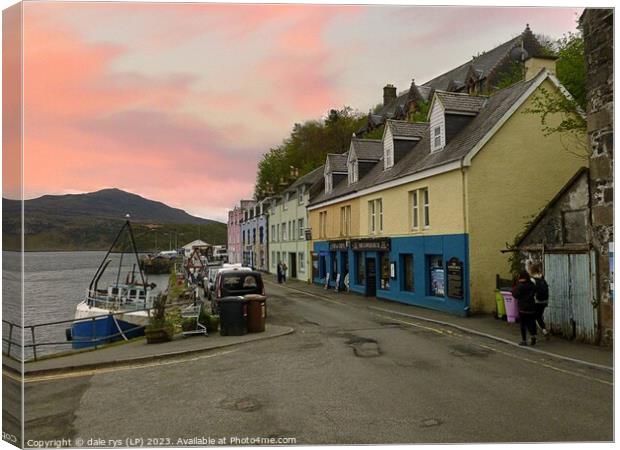 PORTREE HARBOR Canvas Print by dale rys (LP)