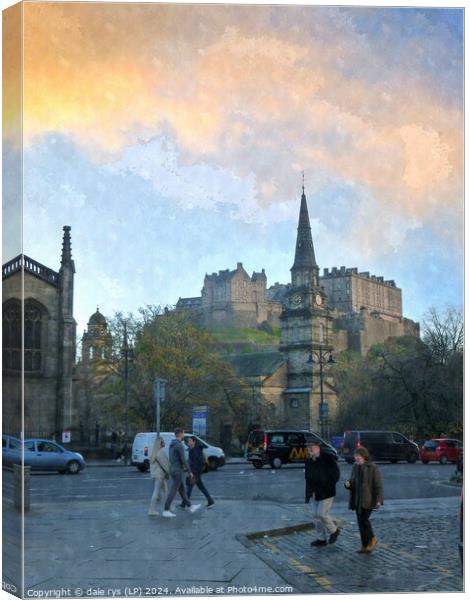Edinburgh city life Canvas Print by dale rys (LP)