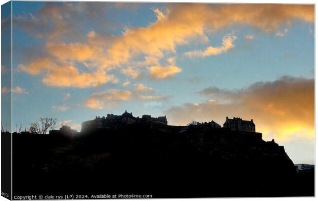 Edinburgh castle    Canvas Print by dale rys (LP)