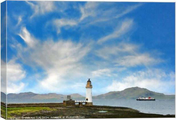 ISLE OF MULL LIGHTHOUSE Canvas Print by dale rys (LP)