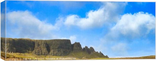 PRETTY AS A PICTURE QUIRAING SKYE SCOTLAND SHEEP Canvas Print by dale rys (LP)