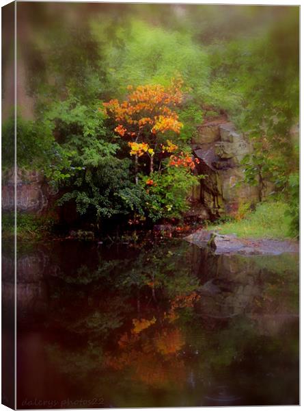 misty fall Canvas Print by dale rys (LP)