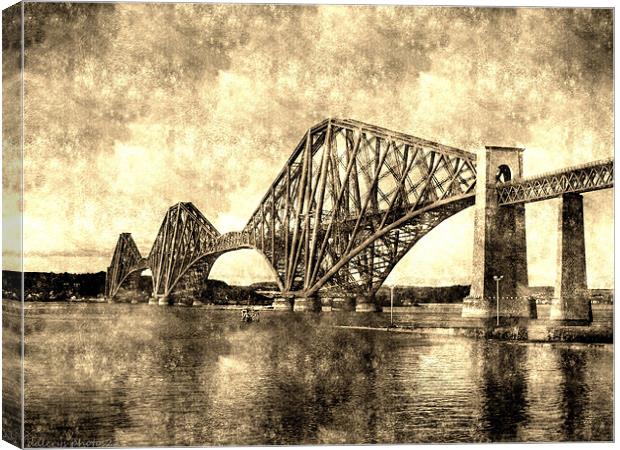 FORTH RAIL BRIDGE Canvas Print by dale rys (LP)