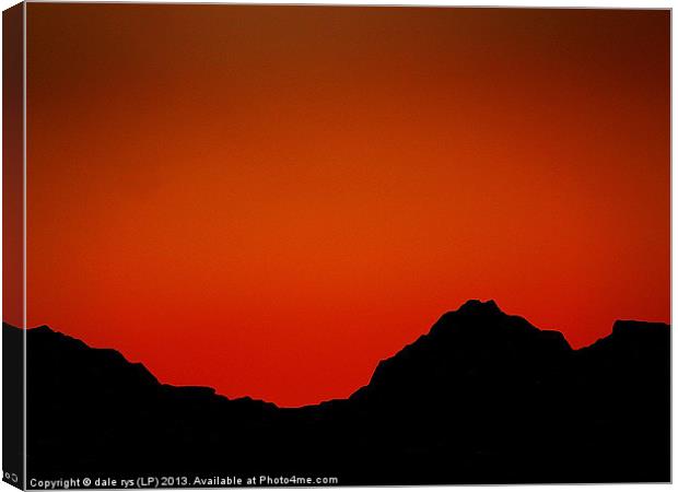 highland sunset Canvas Print by dale rys (LP)