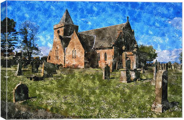 aberlady church Canvas Print by dale rys (LP)