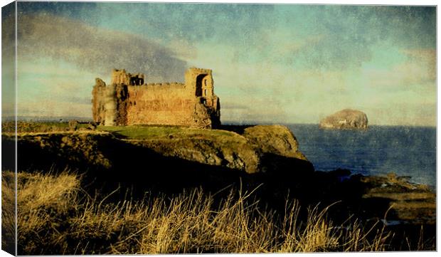 moody tantallon castle Canvas Print by dale rys (LP)