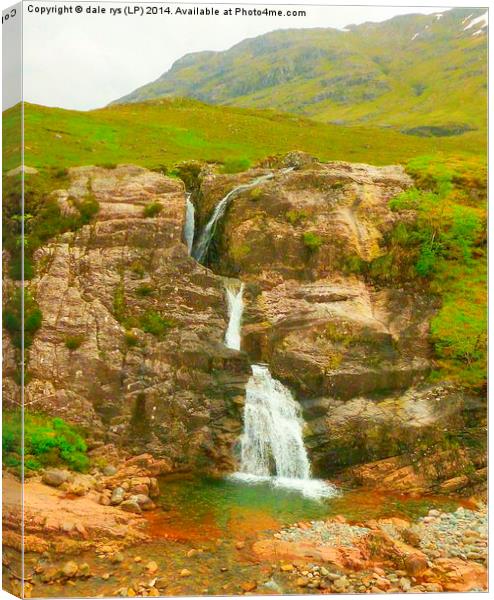 the falls of glencoe Canvas Print by dale rys (LP)