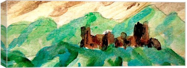  scottish castle Canvas Print by dale rys (LP)