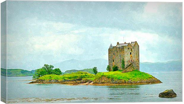  castle stalker - scotland argyll and bute  Canvas Print by dale rys (LP)