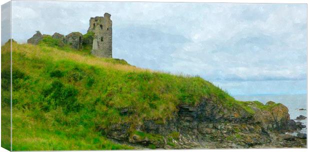 dunure castle-scotland  Canvas Print by dale rys (LP)