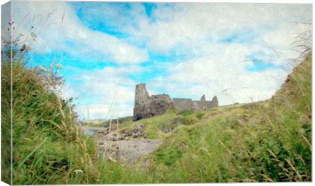  dunure castle-scotland   Canvas Print by dale rys (LP)