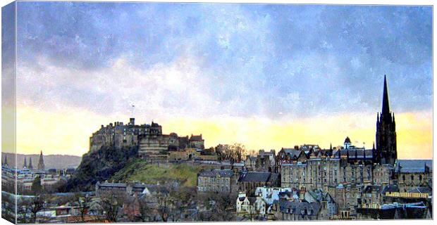  edinburgh skyline Canvas Print by dale rys (LP)