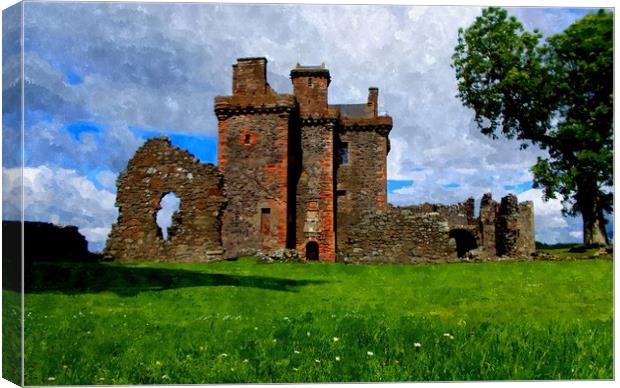 balvaird castle-scotland Canvas Print by dale rys (LP)