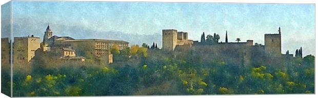 THE ALHAMBRA-GRANADA,SPAIN Canvas Print by dale rys (LP)