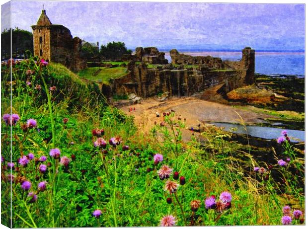 down at st.andrews saint andrews Canvas Print by dale rys (LP)
