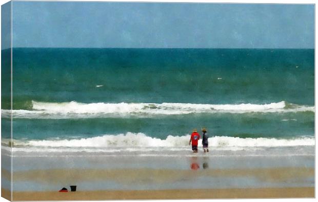 fisherman and the sea Canvas Print by dale rys (LP)