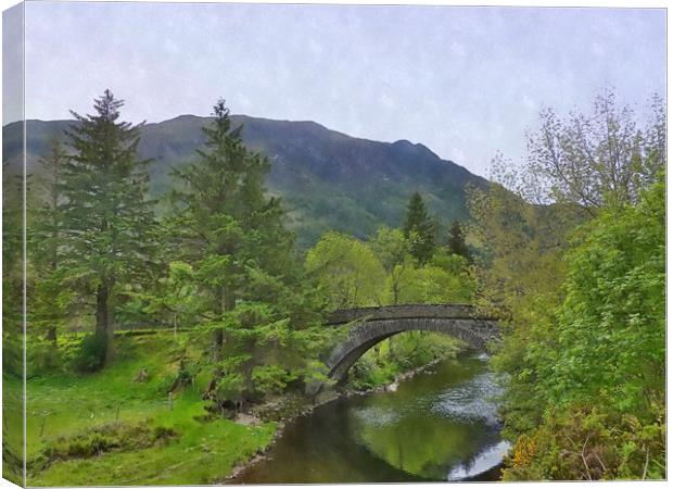 glen shiel Canvas Print by dale rys (LP)