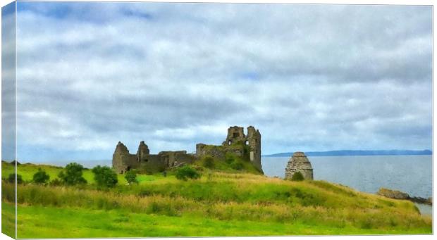 dunure castle  Canvas Print by dale rys (LP)