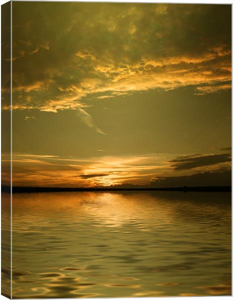 Moody Water Canvas Print by Andrew Bailey