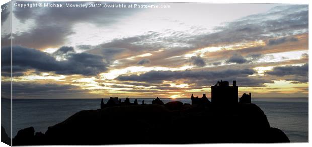 Dunnottar Castle at Sunrise Canvas Print by Michael Moverley
