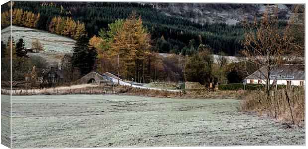 Frosty Morning at Spittal of Glenshee Canvas Print by Michael Moverley