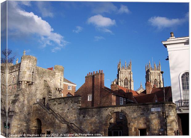 St Leonard's Place, York Canvas Print by Stephen Conroy