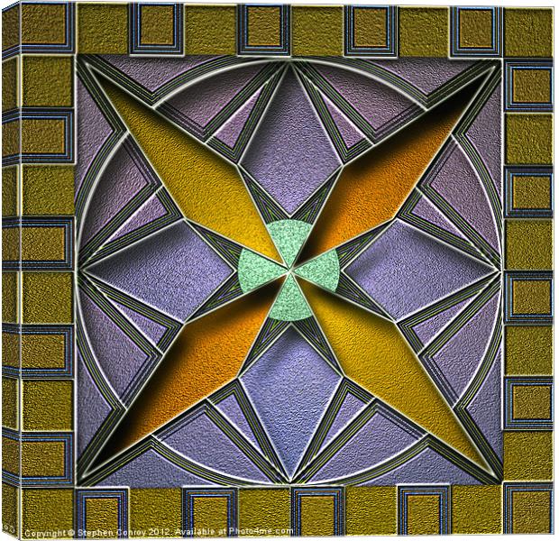 Tile Design 2 Canvas Print by Stephen Conroy