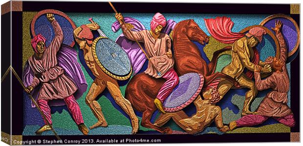 Alexander and the Persians Canvas Print by Stephen Conroy