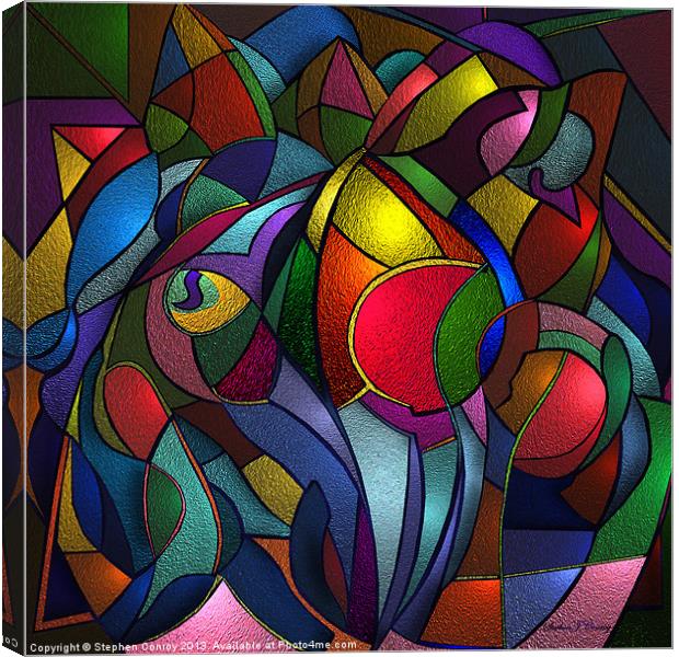 Abstract Still Life of Fruit Canvas Print by Stephen Conroy
