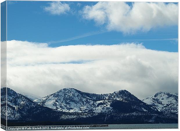 South Lake Tahoe before a storm Canvas Print by Patti Barrett