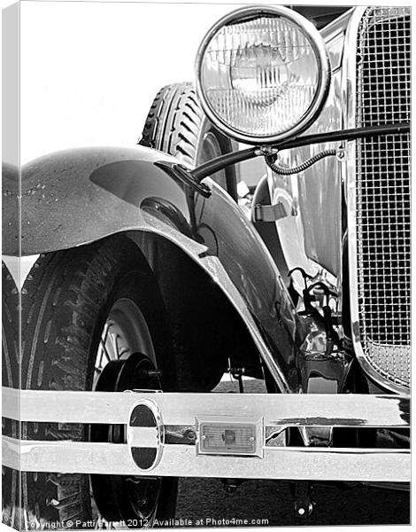 Vintage Ford, dusty from the Poker Run Canvas Print by Patti Barrett