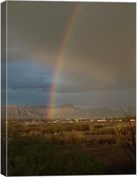 Rainbow Storm Colorado Canvas Print by Patti Barrett