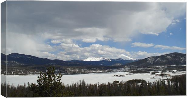 Lake Dillion Panorama Canvas Print by Patti Barrett